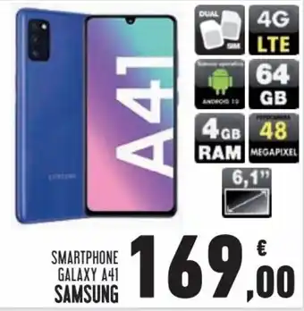 Conad Superstore Samsung Galaxy A41 Smartphone offerta
