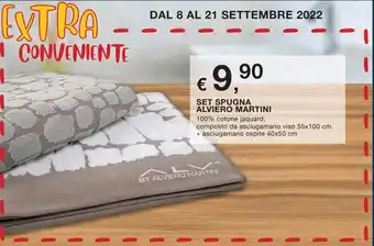Conad Superstore Set Spugna Alviero Martini 40x50 cm offerta