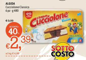 Famila Market Algida Cucciolone Classico 6 pz-g 480 offerta