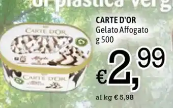 Famila Market Carte D' Or Gelato Affogato g 500 offerta