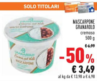 Conad Granarolo Mascarpone 500 g offerta