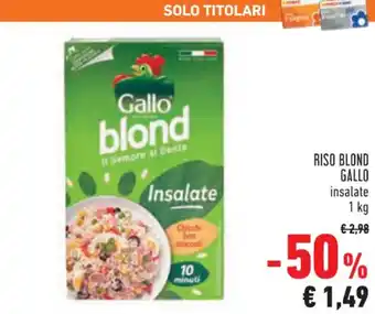 Conad Gallo Riso Blond 1 kg offerta