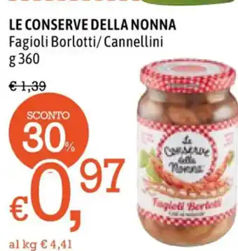 Le Conserve Della Nonna Fagioli Borlotti/Cannellini g 360