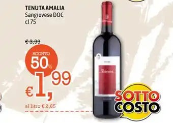 Famila Market Tebuta Amalia Sangiovese DOC cl 75 offerta