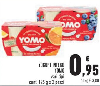 Conad Yomo Yogurt Intero 125 g x 2 pezzi offerta
