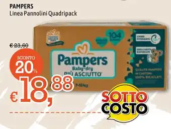 Famila Market Pampers Linea Pannolini Quadripack offerta
