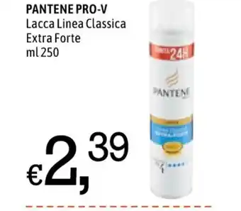 Famila Market Pantene Pro-V Lacca Linea Classica Extra Forte ml 250 offerta