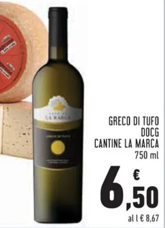 Conad Greco di Tufo Docg Cantine La Marca 750 ml offerta
