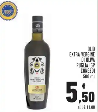 Conad Olio Extra Vergine di Oliva Puglia IGP 500 ml offerta