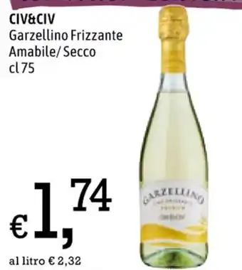 CIV&CIV Garzellino Frizzante Amabile/Secco cl 75