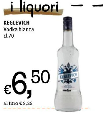 Keglevich Vodka Bianca cl 70