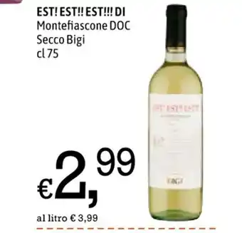 EST!EST!!EST!!!DI Montefiascone DOC Secco Bigi cl 75