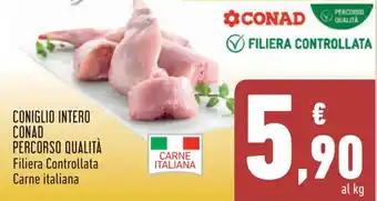Conad Conad Percorso Qualità Coniglio Intero offerta