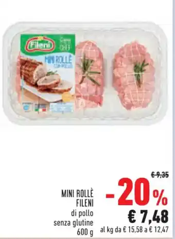 Conad Fileni Mini Rollè 600 g offerta
