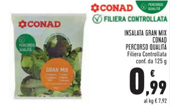 Conad Conad Percorso Qualità Insalata Gran Mix 125 g offerta
