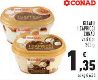 Conad Conad Gelato I Capricci 200 g offerta