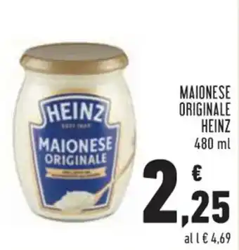 Conad Heinz Maionese Originale 480 ml offerta