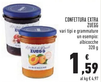 Conad Zuegg Confettura Extra 320 g offerta
