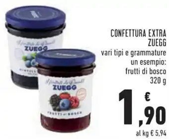 Conad Zuegg Confettura Extra 320 g offerta