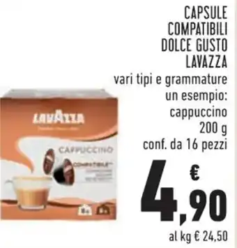 Conad Lavazza Dolce Gusto Capsule Compatibili 200 g 16 pezzi offerta