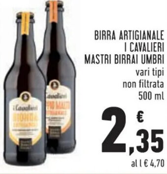 Conad Birra Artigianale I Cavalieri Mastri Birrai Umbri 500 ml offerta