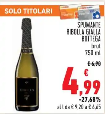 Conad Spumante Ribolla Gialla Bottega 750 ml offerta