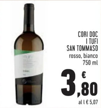 Conad Cori Doc I Tufi San Tommaso 750 ml offerta