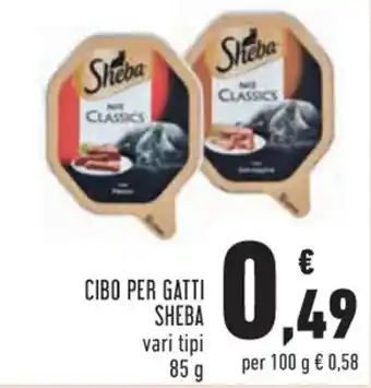 Conad Sheba Cibo per Gatti 85 g offerta