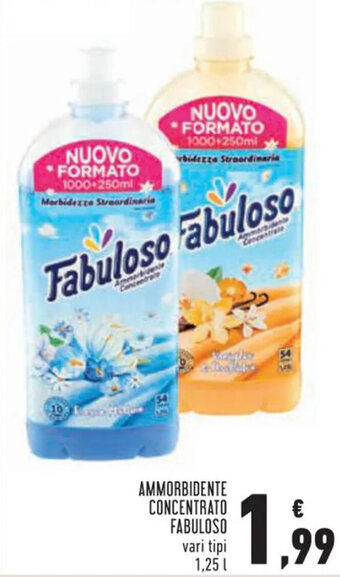 Conad Fabuloso Ammorbidente Concentrato 1,25 l offerta