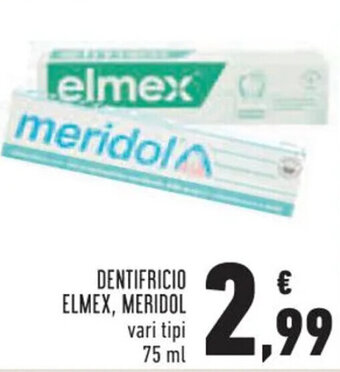 Conad Elmex, Meridol Dentifricio 75 ml offerta