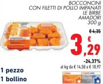 Conad Amadori Bocconcini con Filetti di Pollo Impanati 300 g offerta