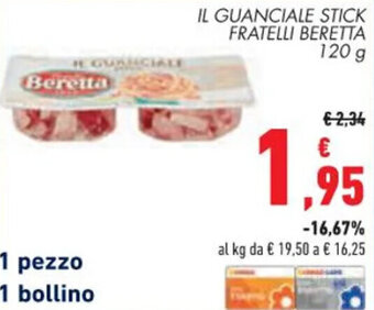 Conad Beretta Il Guanciale Stick Fratelli 120 g offerta