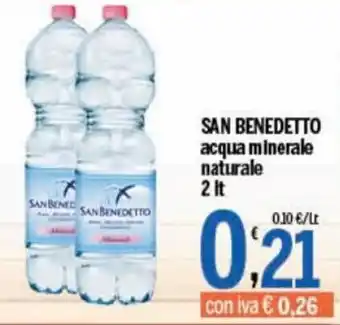 Gruppo Pascar San Benedetto Acqua Minerale naturale 2 lt offerta