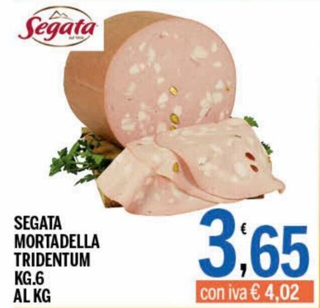 Segata Mortadella Tridentum 6 kg al kg offerta di Gruppo Pascar