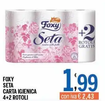Foxy Seta Carta Igienica 4+2 rotoli
