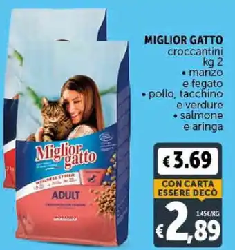 Deco Supermercati Miglior Gatto croccantini 2 kg offerta