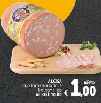 Deco Supermercati Alcisa due torri mortadella bologna igp offerta