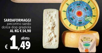 Deco Supermercati Sardaformaggi pecorino sardo dolce dop graziola offerta