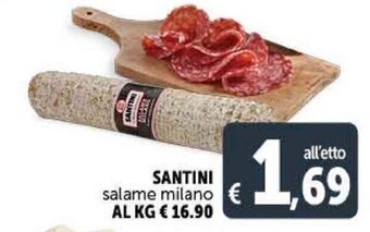 Deco Supermercati Santini Salame milano offerta