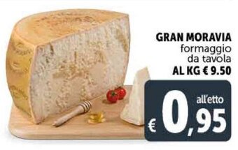 Deco Supermercati Gran Moravia formaggio da tavola offerta