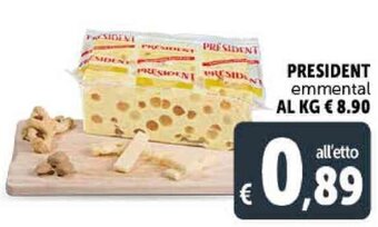 Deco Supermercati Président Emmental offerta