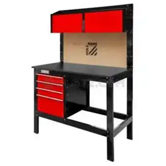 Banco da lavoro tavolo officina cassetti parete porta utensili holzmann wt39