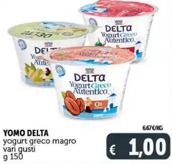 Deco Supermercati Yomo Delta yogurt greco magro 150 g offerta