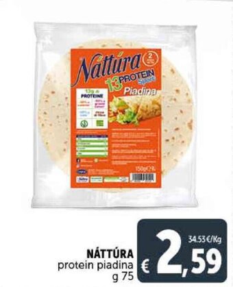 Náttúra protein piadina 75 g
