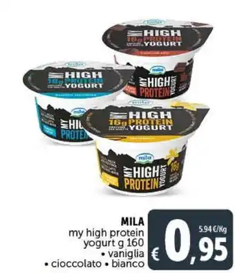 Mila my high protein yogurt 160 g