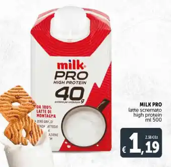 Deco Supermercati Milk Pro Latte scremato high protein 500 ml offerta