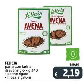 Deco Supermercati Felicia Pasta con farina 340 g offerta