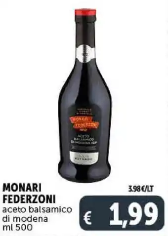 Deco Supermercati Monari Federzoni aceto balsamico di modena 500 ml offerta