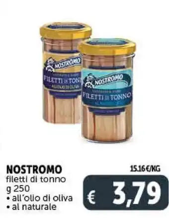 Deco Supermercati Nostromo Filetti di tonno 250 g offerta