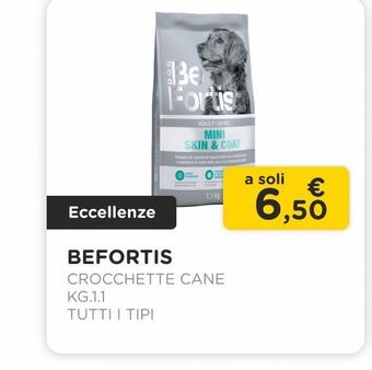 Arcaplanet Befortis/ crocchette cane/ kg.1.1 /tutti i tipi offerta